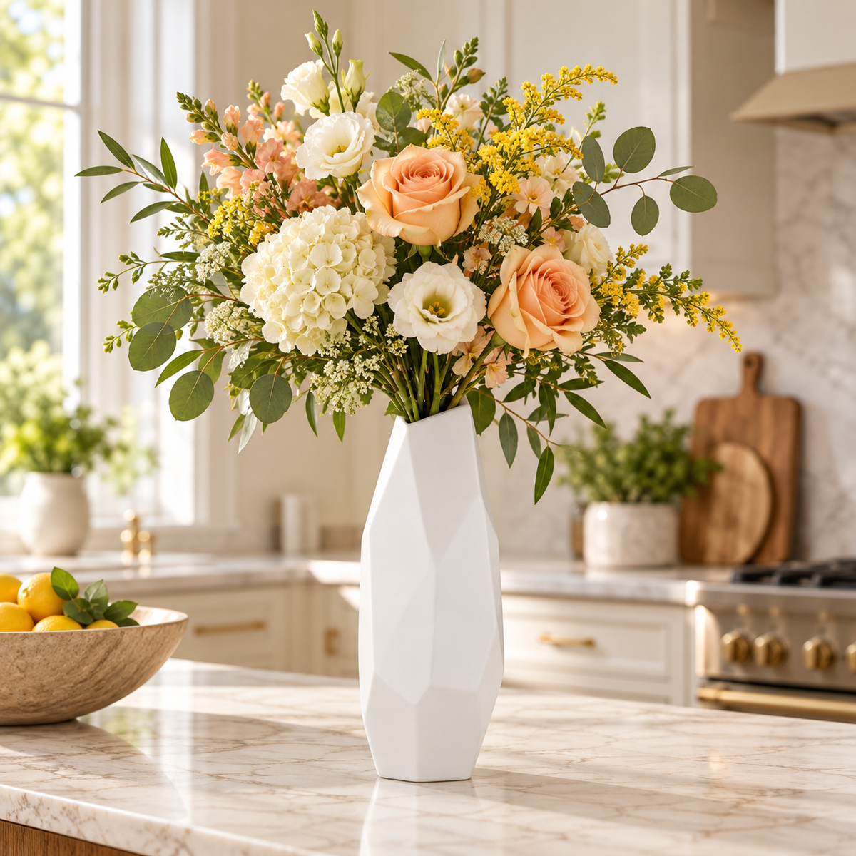Niraya Ceramic Asymmetrical Patterned Vase