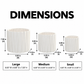 Olenna Textured Ceramic Pot Set (Set of 3)