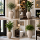 Ori Amphora-Style Textured Ceramic Vase