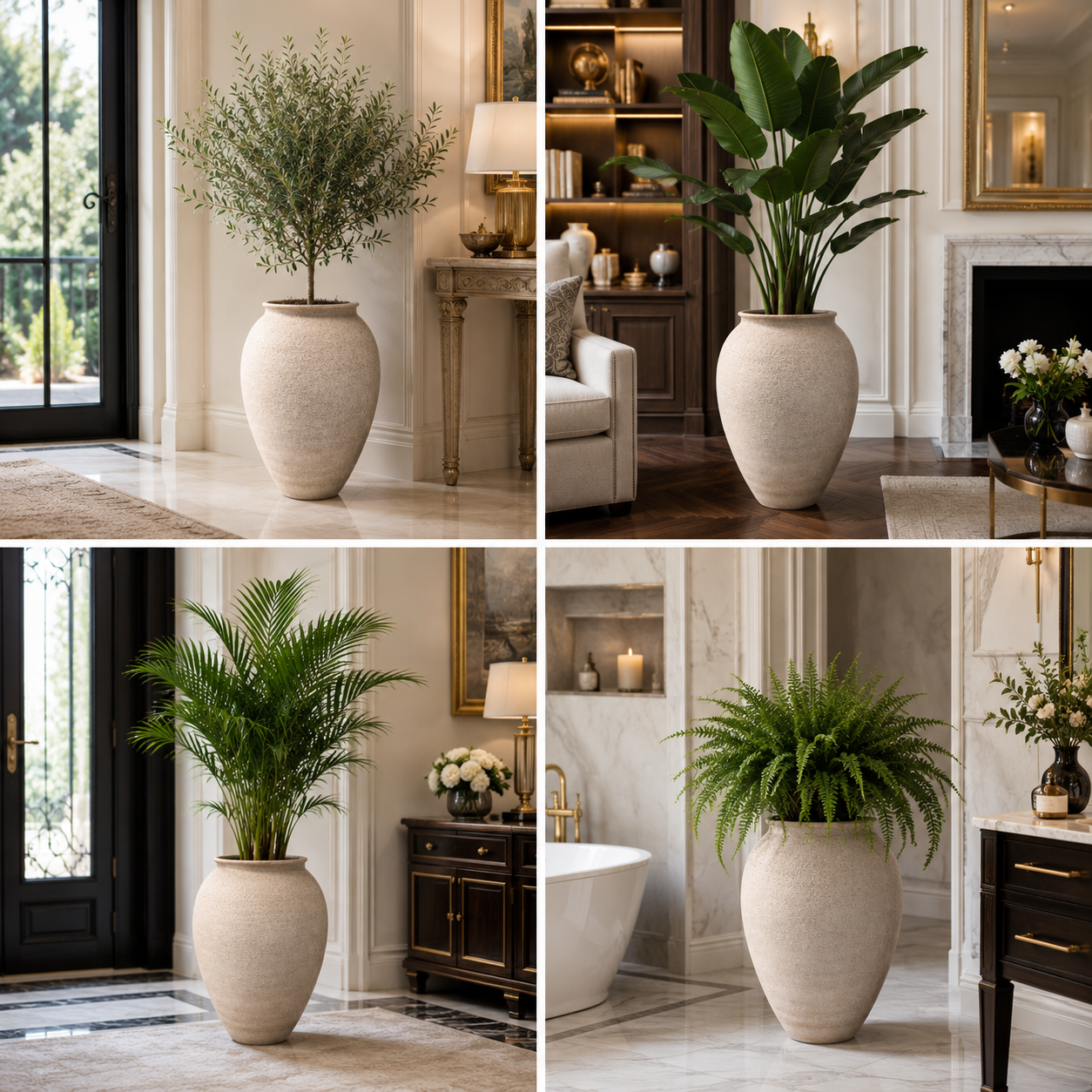 Ori Amphora-Style Textured Ceramic Vase