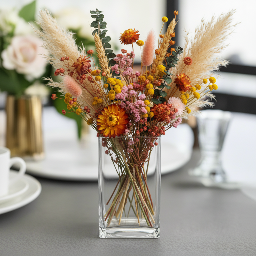 Nexa Clear Glass Block Vase