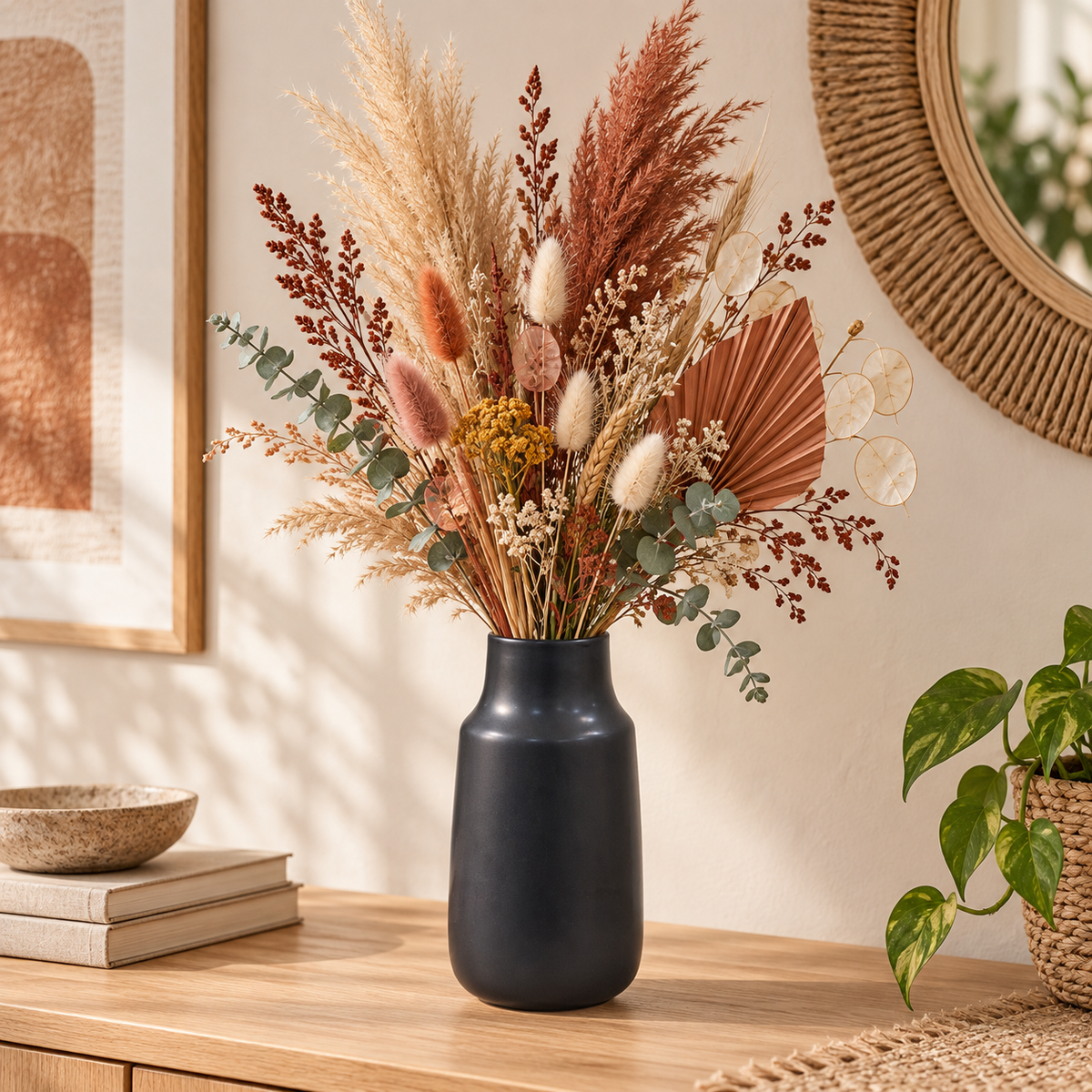 Rhevon Bellied Ceramic Vase