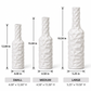 Rippled Ceramic Bottle Vase