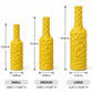 Rippled Ceramic Bottle Vase