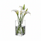 Roux Clear Glass Square Vase