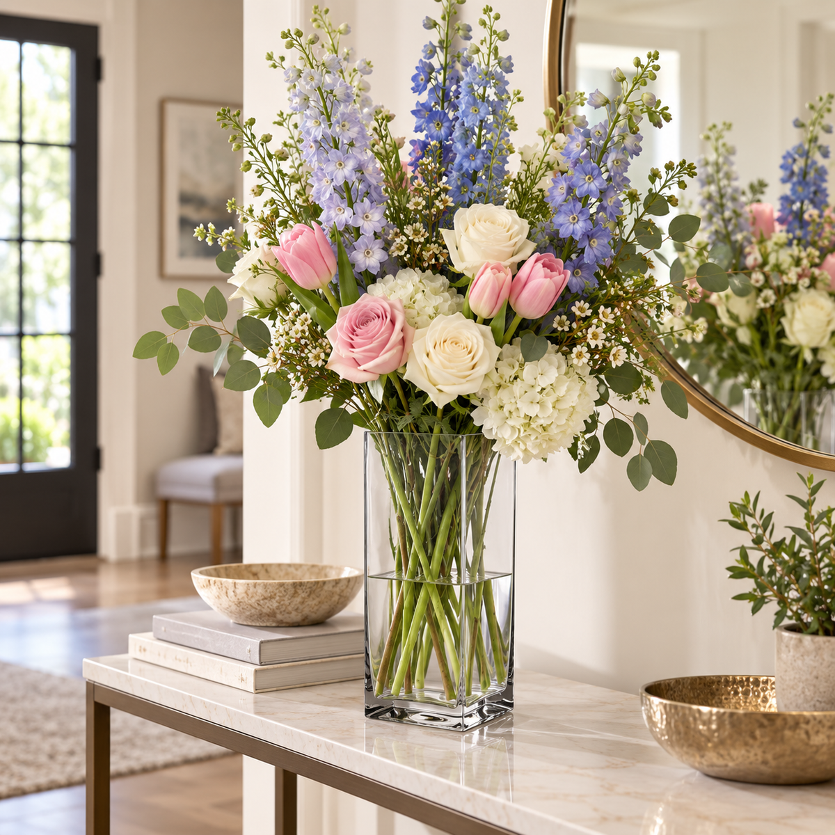Clario Square Glass Vase