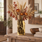 Sabine Ceramic Round Embossed Abstract Vase
