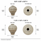 Sera Scalloped Ceramic Vase