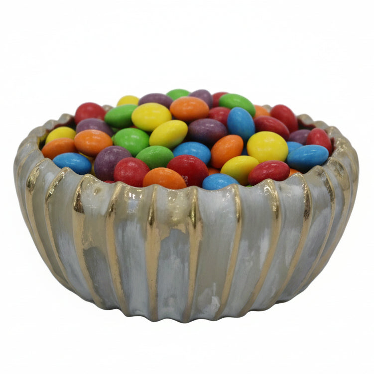 Shams Ribbed Ceramic Bowl