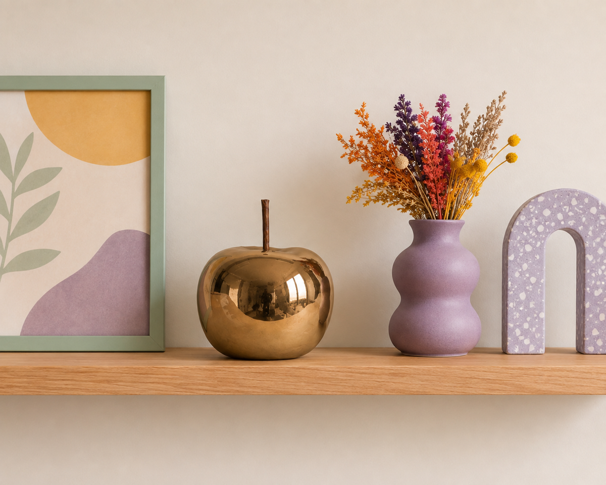 Shandy Ceramic Apple Figurine