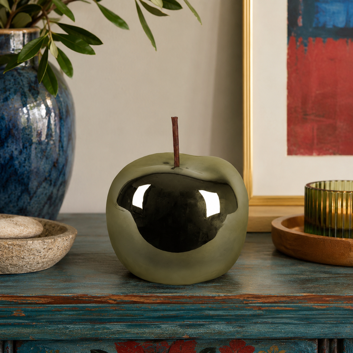 Shandy Ceramic Apple Figurine