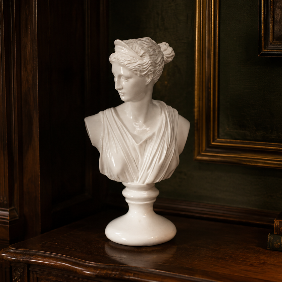 Simone Resin Lady Head Sculpture