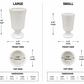 Skylar Cylindrical Pedestal Ceramic Vase
