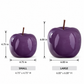 Sorrel Pearlescent Apple Decor