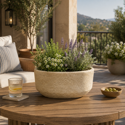 Cordelia Modern Cement Cylinder Planter