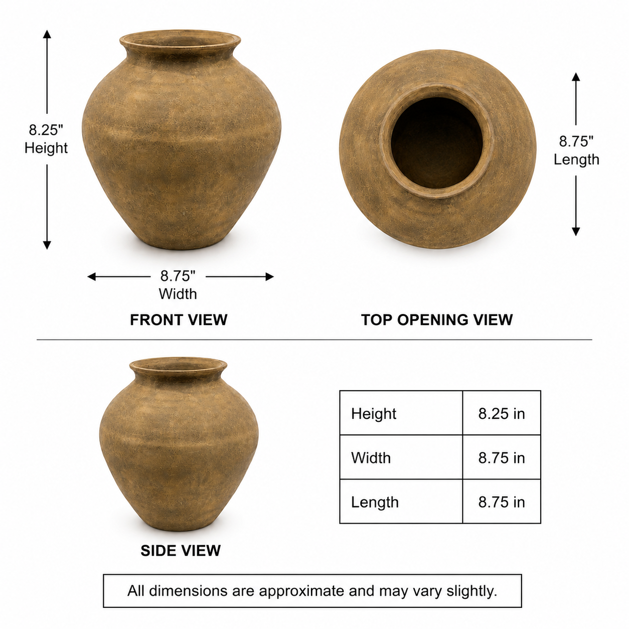 Wisteria Artisan Terracotta Vase - Small