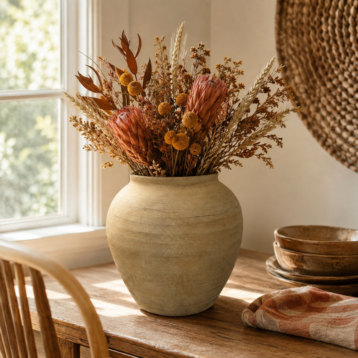 Ximena Bulbous Terracotta Vase