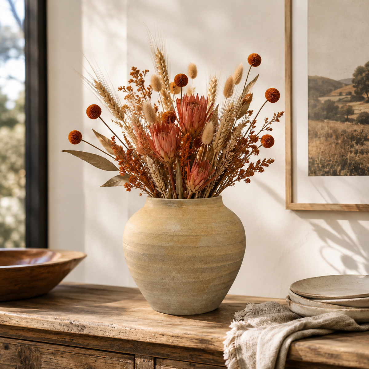 Ximena Bulbous Terracotta Vase