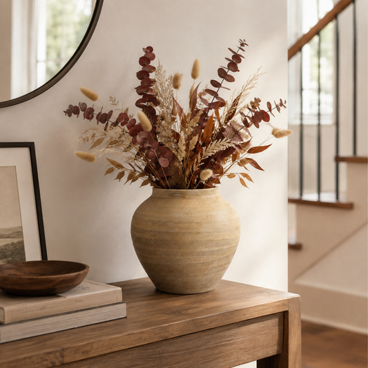 Ximena Bulbous Terracotta Vase