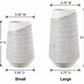 Zavira Vertical Line Ceramic Vase