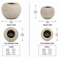 Ziana Ribbed Ovoid Ceramic Vase