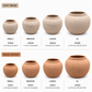 Celle Bulbous Round Ceramic Vase