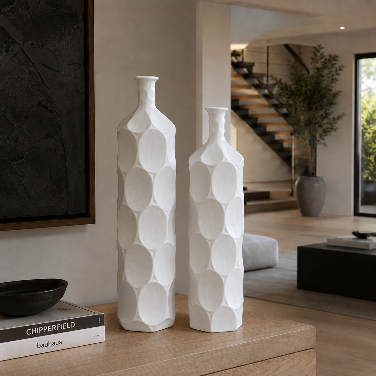 Dotty Ceramic Bottle Vases