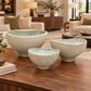 Ryze Fluted Footed Ceramic Bowl