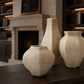 Prestyn Handcrafted Faceted Terracotta Vase with Sculptural Form
