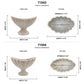 Millie Fluted Cement Compote Bowl