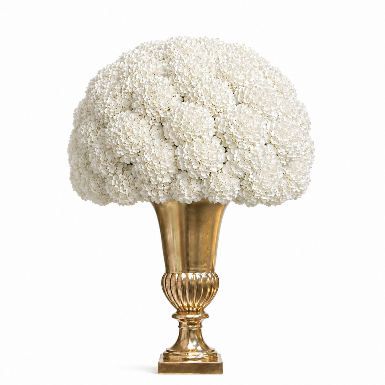 Quincy Fluted-Pedestal Fiberglass Urn - Large