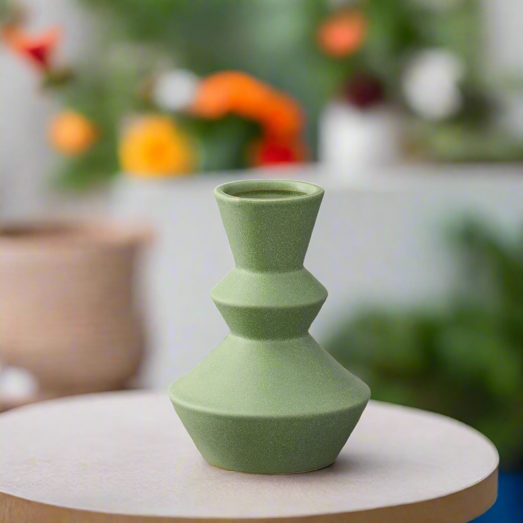 Porshan Geometric Ceramic Vase